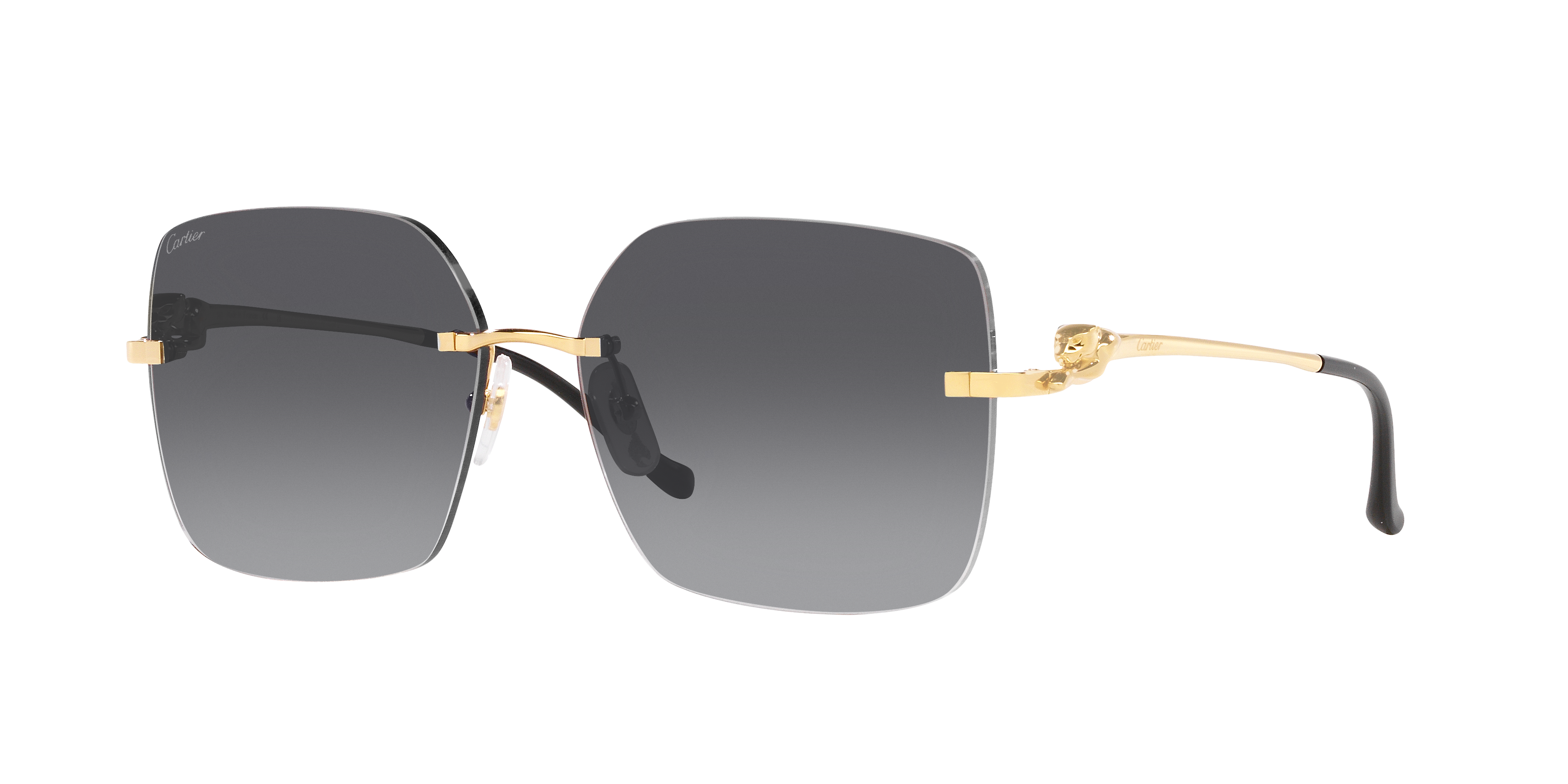 Cartier CT0359S XL (60 - 15) with Grey lenses and Gold frame