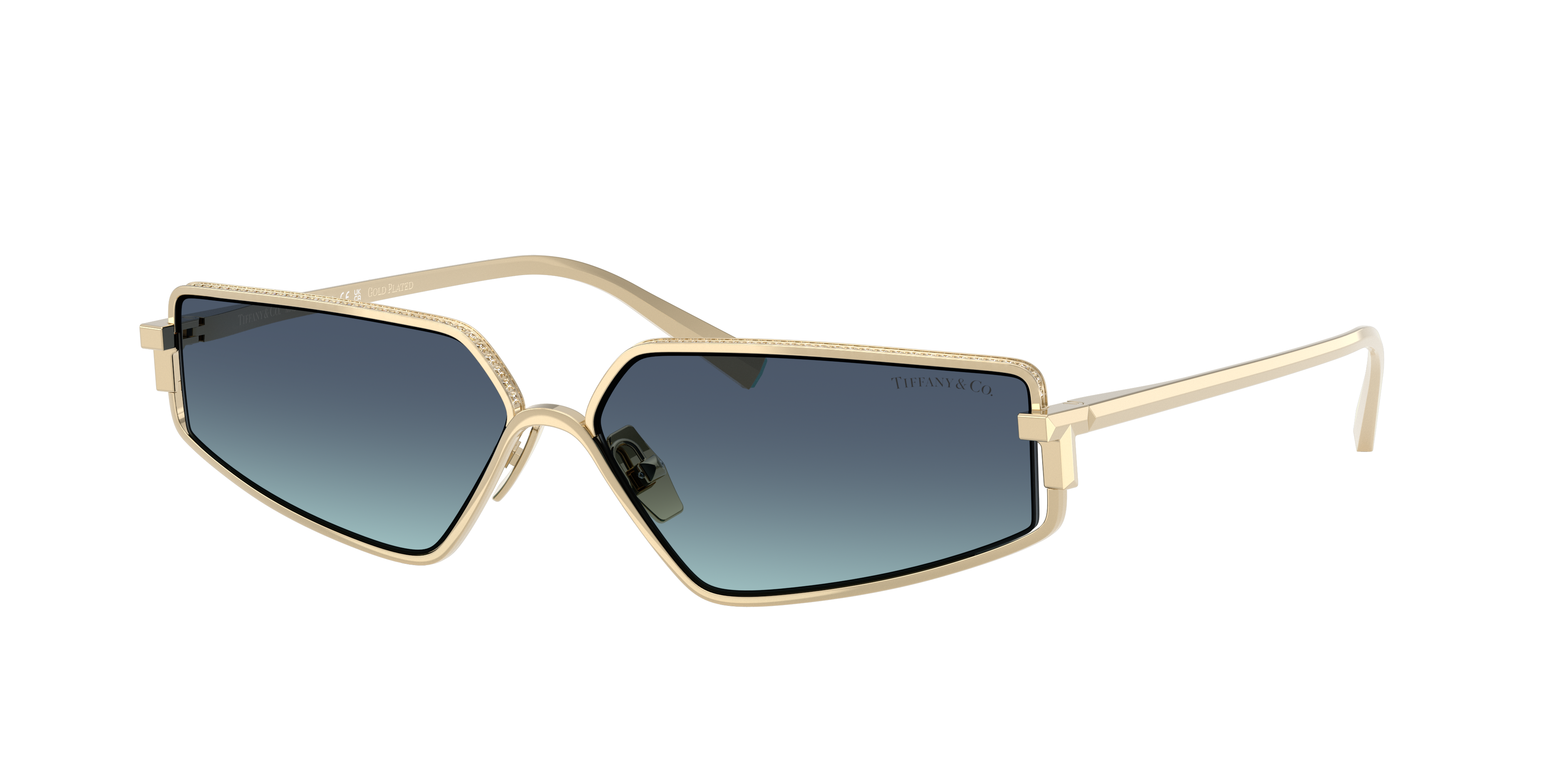 Tiffany & Co . Woman Sunglasses Tf3113kb In Azure Gradient Blue