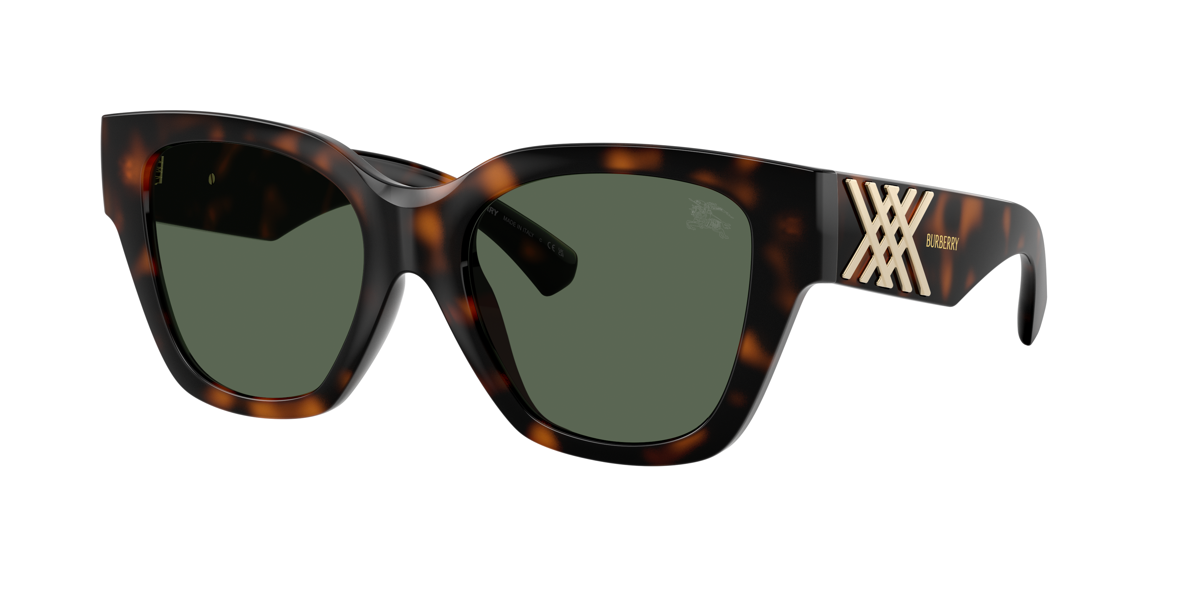 Burberry Woman Sunglass BE4489U -  Frame color: Dark Havana, Lens color: Dark Green