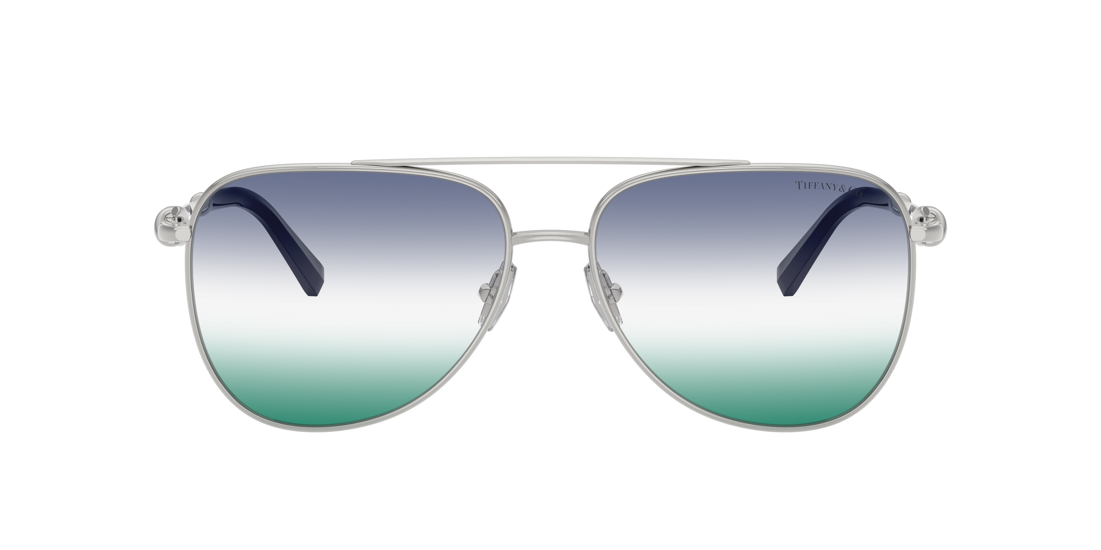 【Tiffany】サングラス　TF 4108-B-F 8002/3B Tiffany & Co. TF3116 XL (59 - 15) with Green lenses and Silver