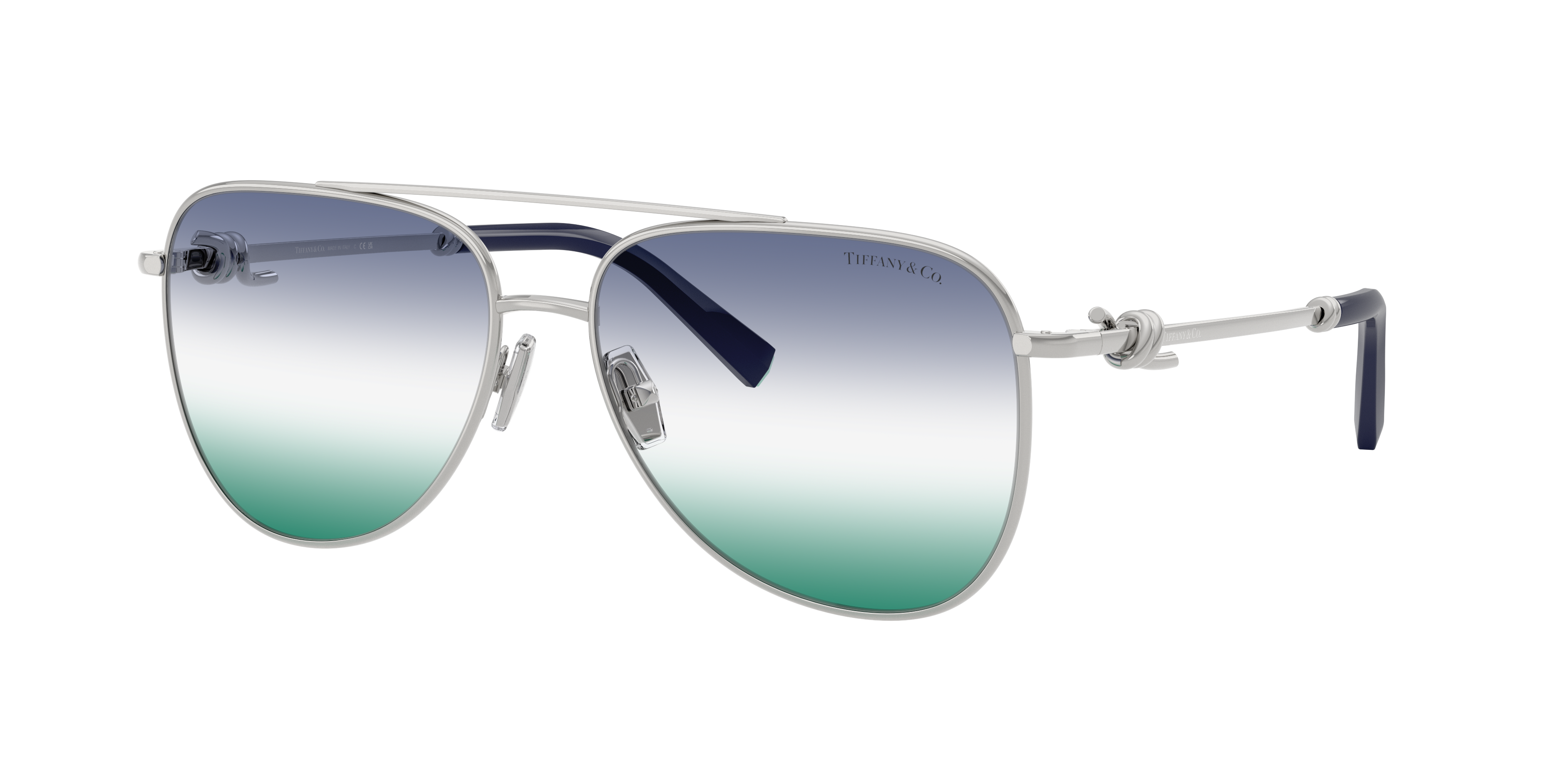 Tiffany & Co. TF3116 XL (59 - 15) with Green lenses and Silver