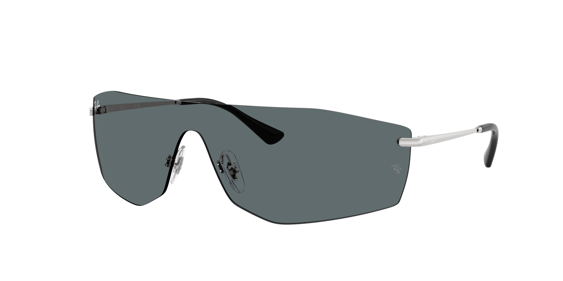 Ray-Ban Unisex Sunglass RB3781 Alix Bio-Based -  Frame color: Silver, Lens color: Grey