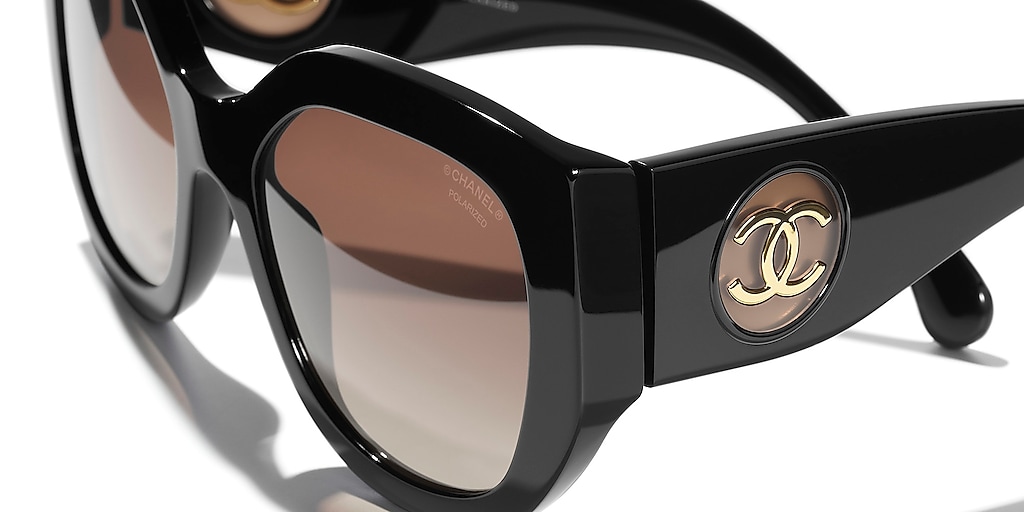 CHANEL☆ ロゴ Butterfly バタフライ サングラス CH5550 Chanel Butterfly Sunglasses CH5550 L (55 - 20) with Brown