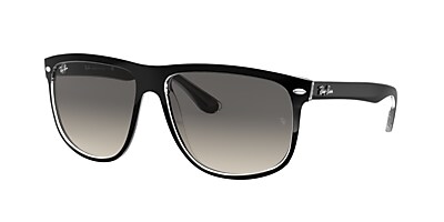 Ray-Ban RB4147 Boyfriend 60 Brown Gradient & Black On Brown 