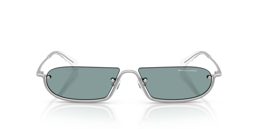Armani Exchange AX2058S XL (58 - 14) with Blue lenses and Silver