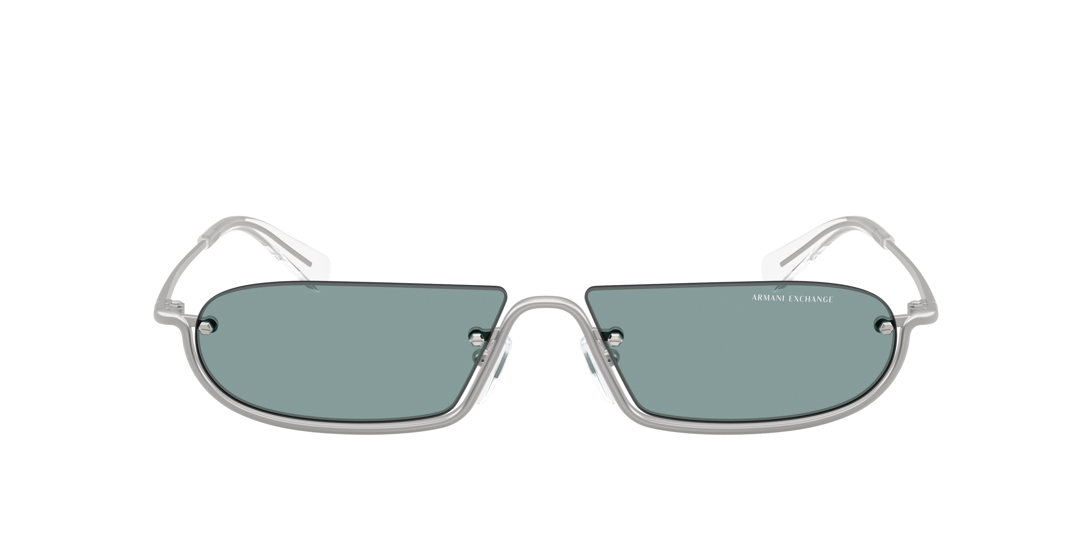 Armani Exchange AX2058S XL (58 - 14) with Blue lenses and Silver