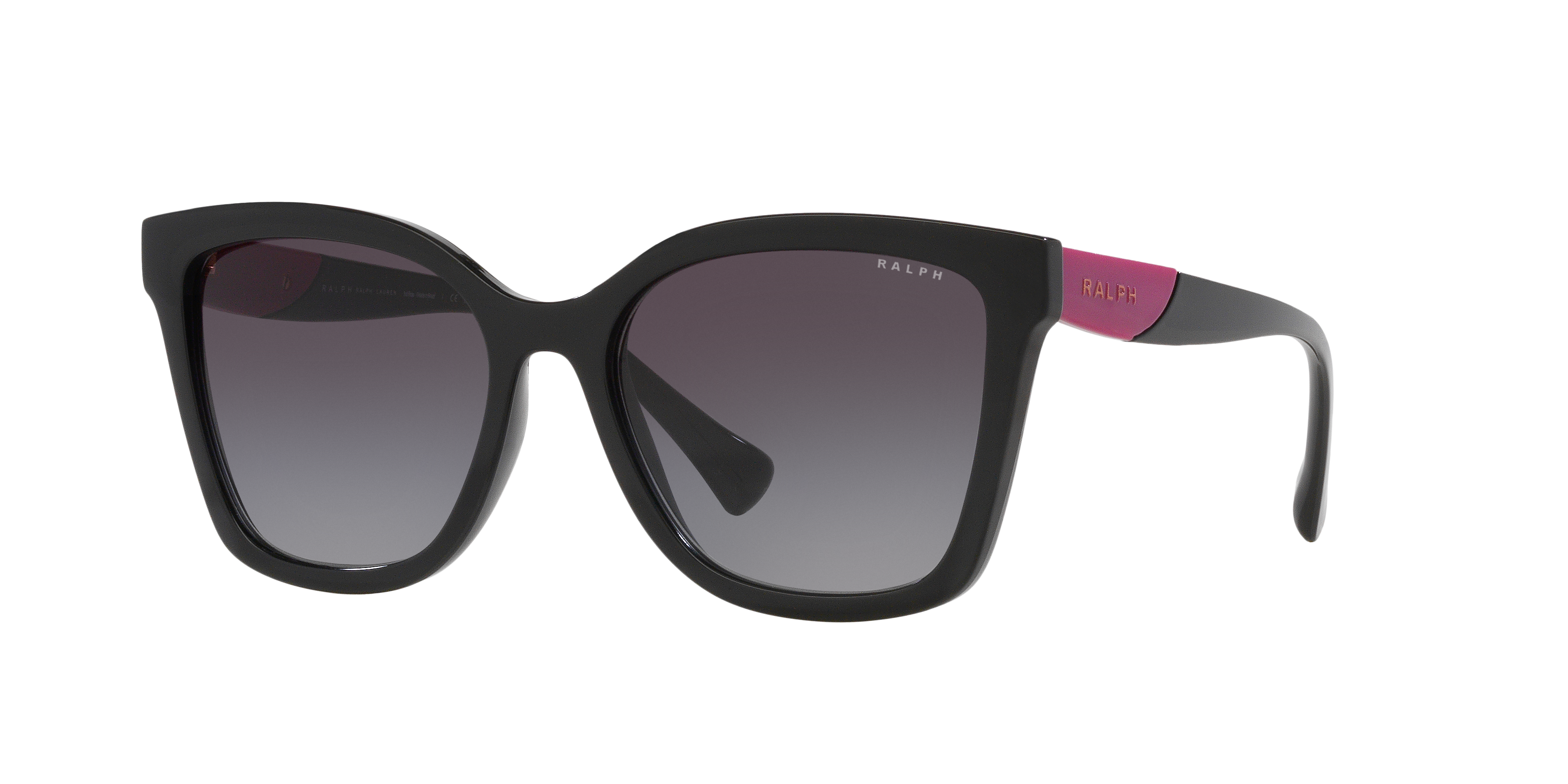 Ralph RA5318L M (56 - 18) com Lentes Cinza e Armação Preto