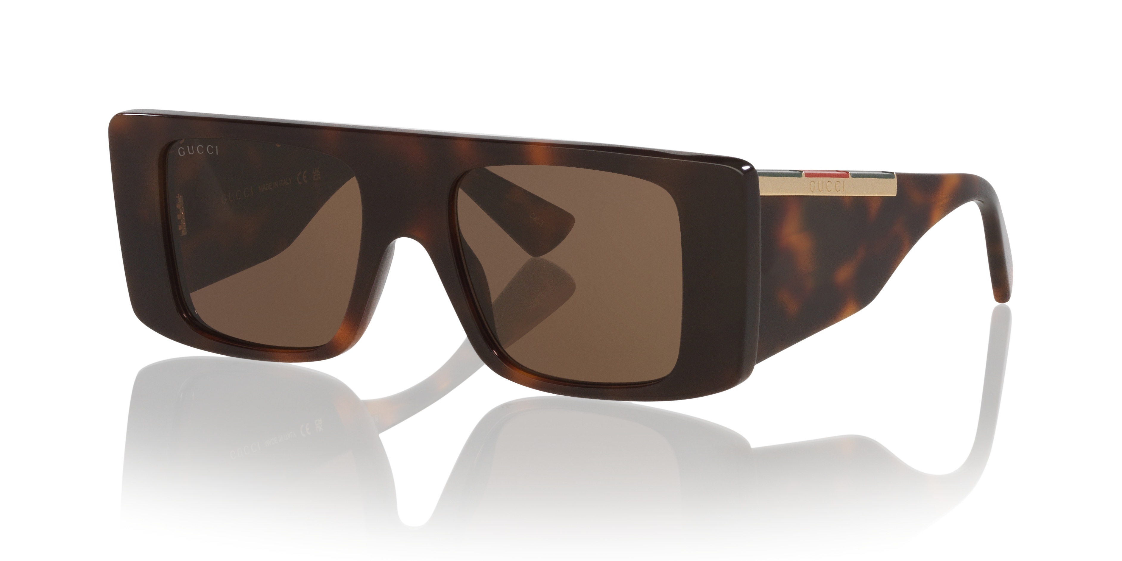 Gucci GG1888S XS (50 - 18) with Brown lenses and Tortoise frame