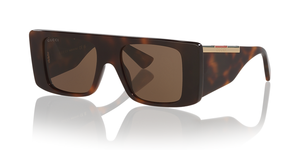 Gucci GG1888S XS (50 - 18) with Brown lenses and Tortoise