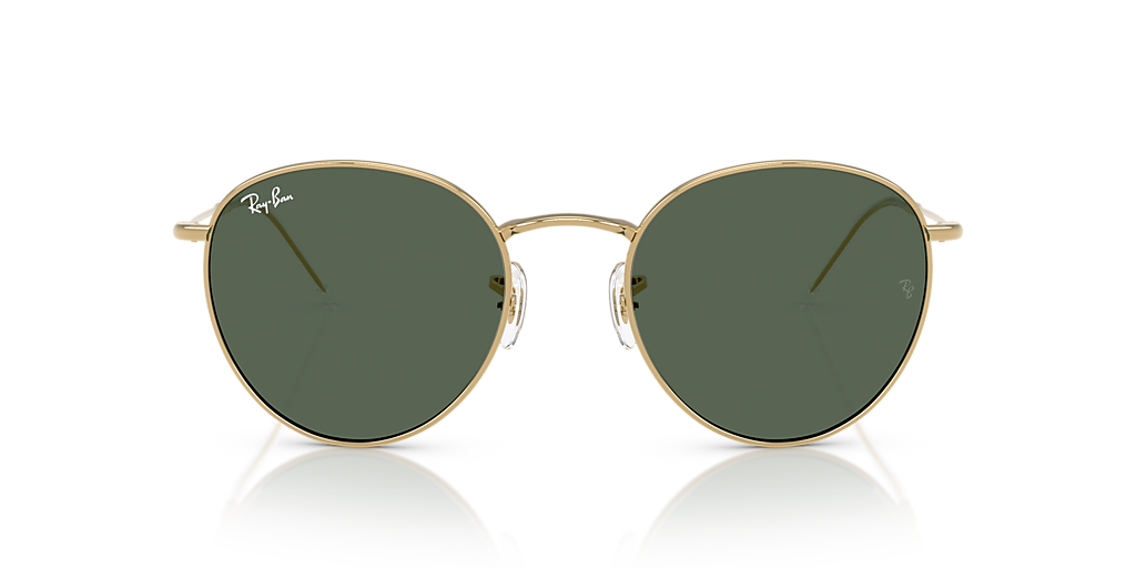 Ray-Ban Gold Frame Sunglasses with Dark Green Lenses Ray-Ban RB3765 gold frame with green lenses. Lenses provide  main image 4