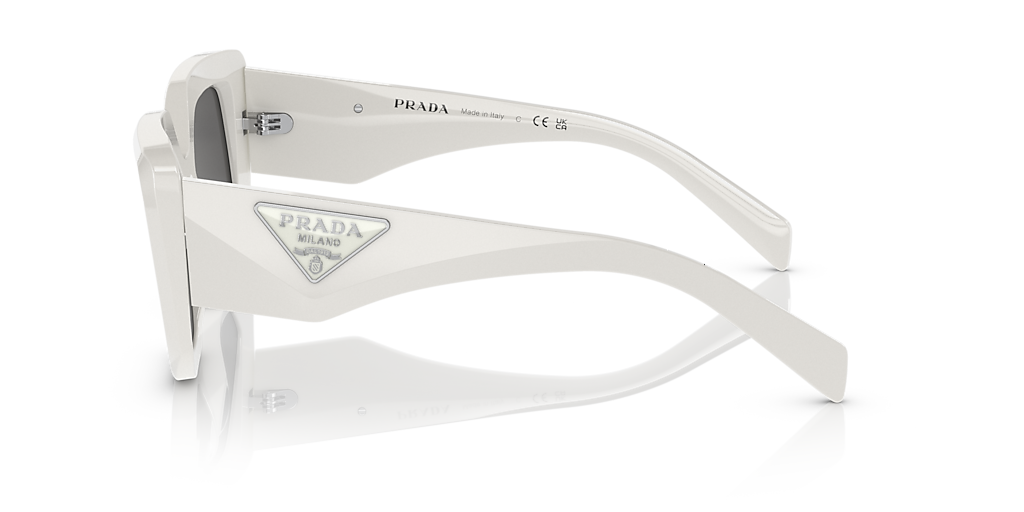 PRADA PR 14ZS Talc - Women Luxury Sunglasses, Dark Grey Lens