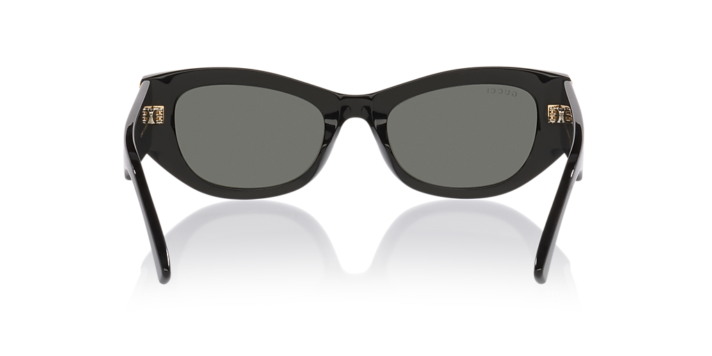 Gucci Gg2044Sa M (53 - 20) with Grey lenses and Black frame  display picture 1