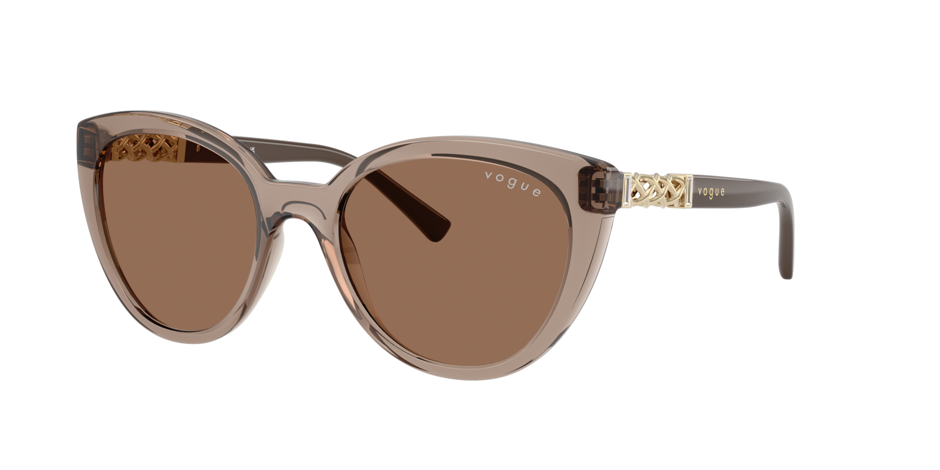 Vogue Eyewear Woman Sunglass VO5634SB -  Frame color: Transparent Brown, Lens color: Dark Brown