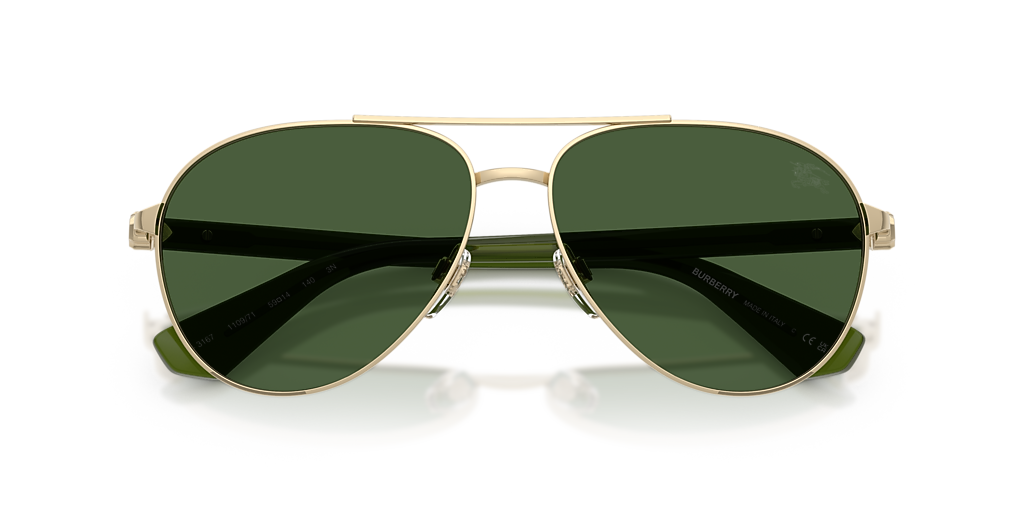 Burberry BE3167 XL (59 - 14) with Green lenses and Gold  display picture 1