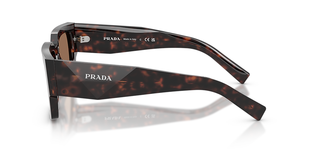 PRADA PR B17S Root Tortoise - Men Luxury Sunglasses, Dark Brown Lens