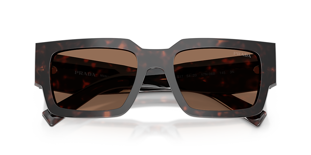 PRADA PR B17S Root Tortoise - Men Luxury Sunglasses, Dark Brown Lens