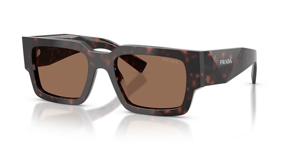 小物 PRADA l frame sunglasses brown Prada PR B17S L (54 - 20) with Brown lenses and Tortoise