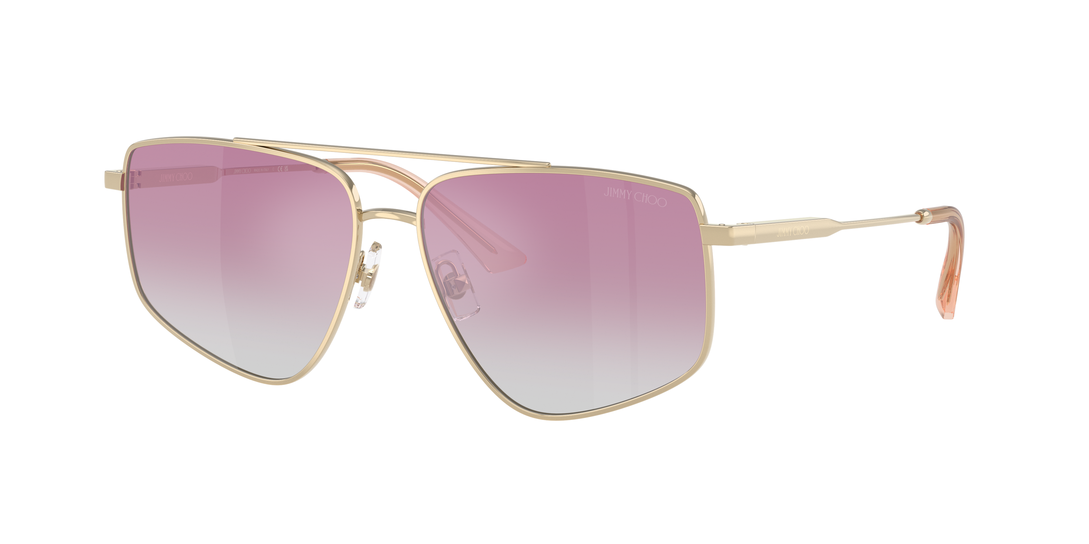 Jimmy Choo JC4011 XL (58 - 14) with Pink lenses and Gold