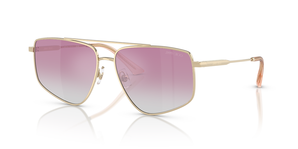 Jimmy Choo JC4011 XL (58 - 14) with Pink lenses and Gold
