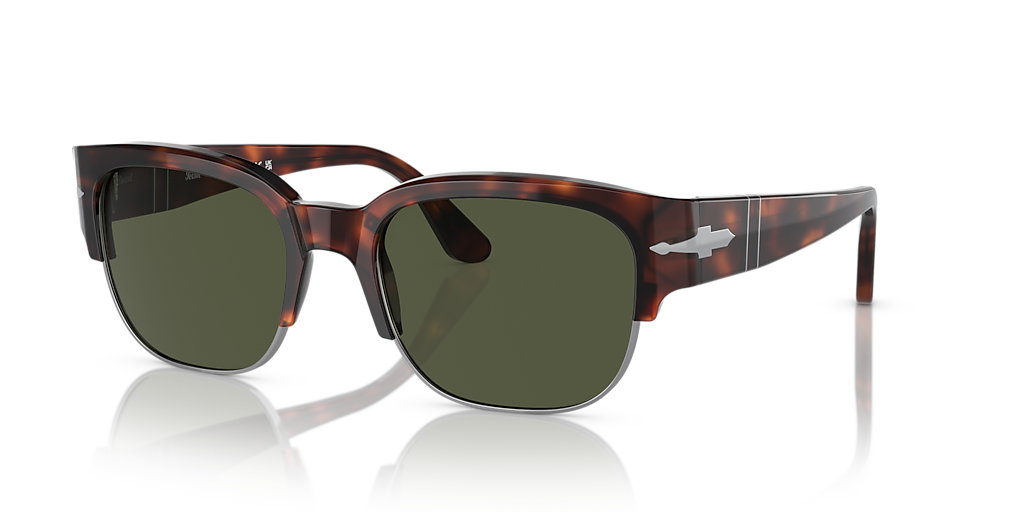 Persol PO3319S - Tom L (52 - 20) with Green lenses and Tortoise