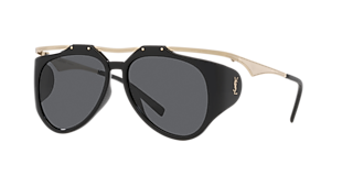 Saint Laurent SL 475 XL (58 - 14) with Black lenses and Black