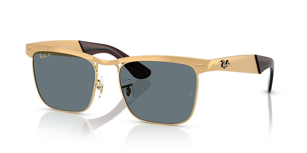 Ray-Ban RB3875 Wayfarer Deluxe L (53 - 18) with Blue lenses
