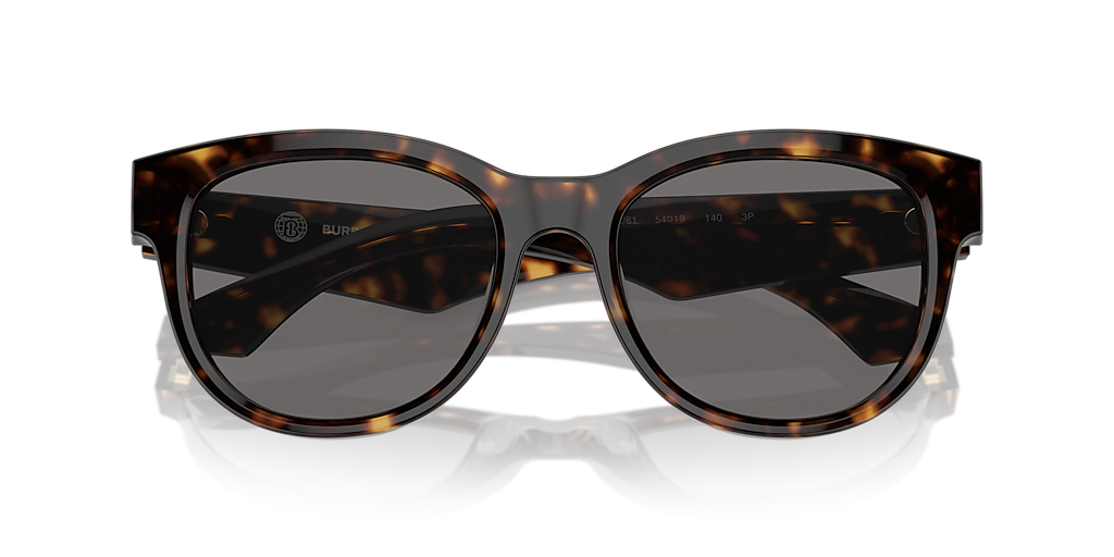 BURBERRY BE4432U Dark Havana - Women Luxury Sunglasses, Dark Grey Polarized Lens