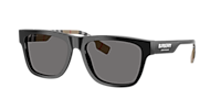 Burberry BE4293 L (56 - 17) with Grey lenses and Black frame