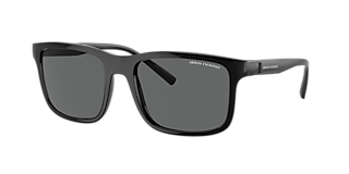 Armani Exchange ロゴ サングラス ブラックフレーム 62mm Amazon.com: A|X ARMANI EXCHANGE Men's AX4135SF Low Bridge