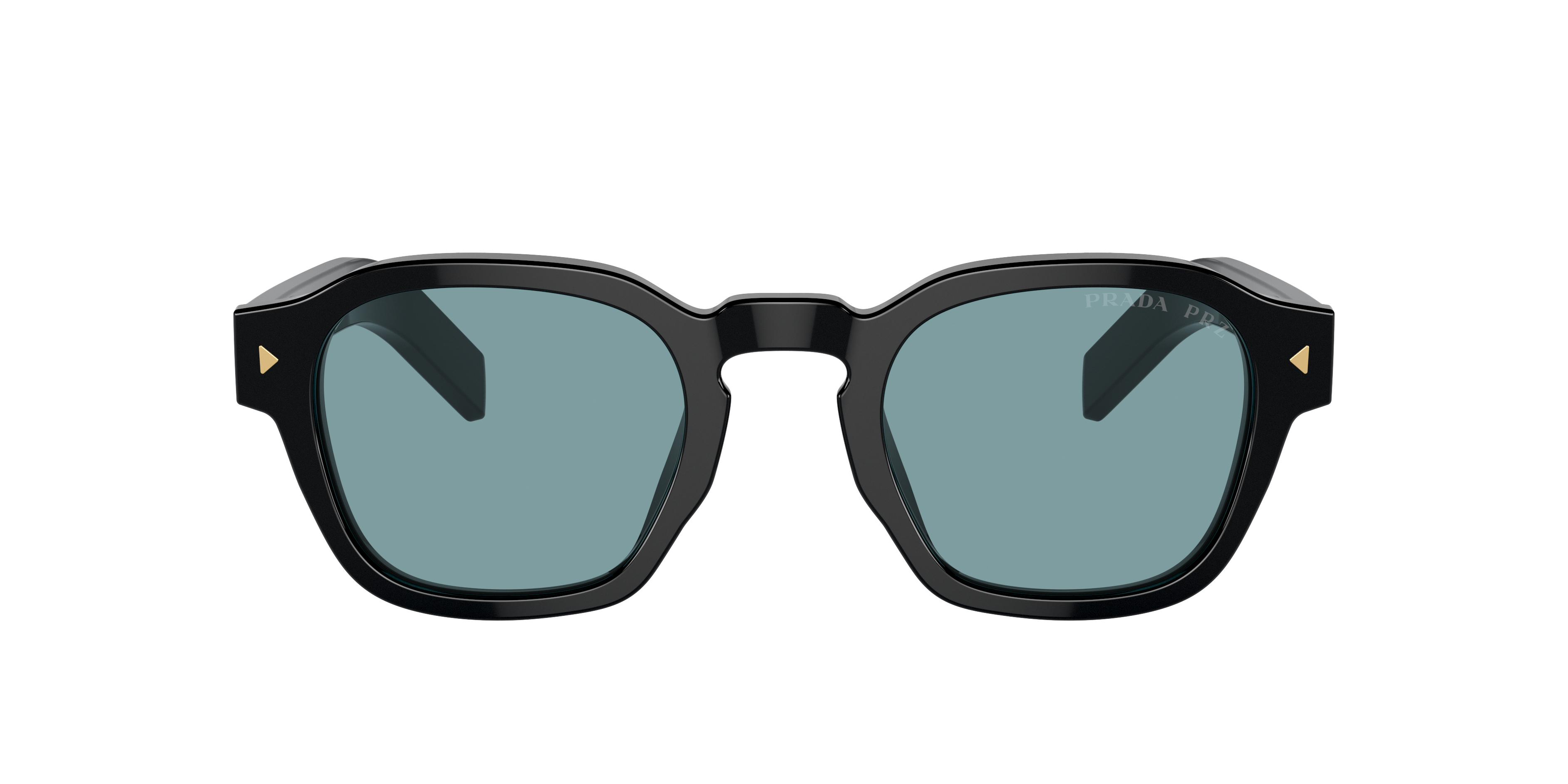 Prada PR A16SF L (53 - 21) with Green lenses and Black frame