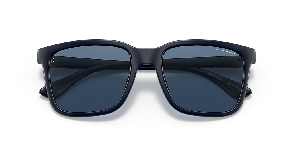 ARMANI EXCHANGE AX4112SU Dark Matt Blue - Men Sunglasses, Dark Blue Lens