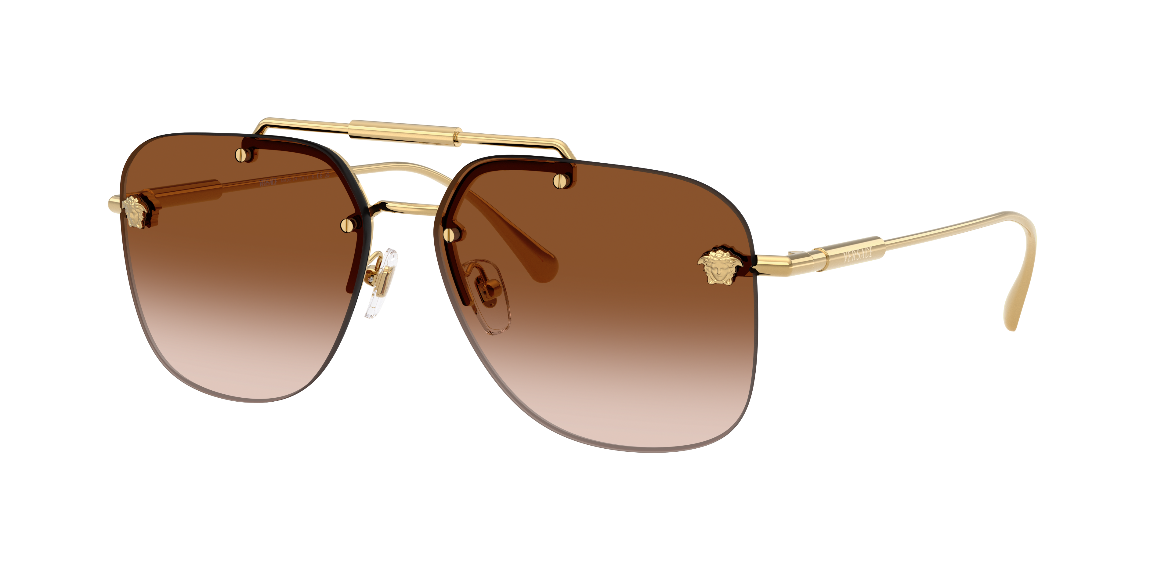 Versace Woman Sunglass VE2296 -  Frame color: Gold, Lens color: Brown Gradient