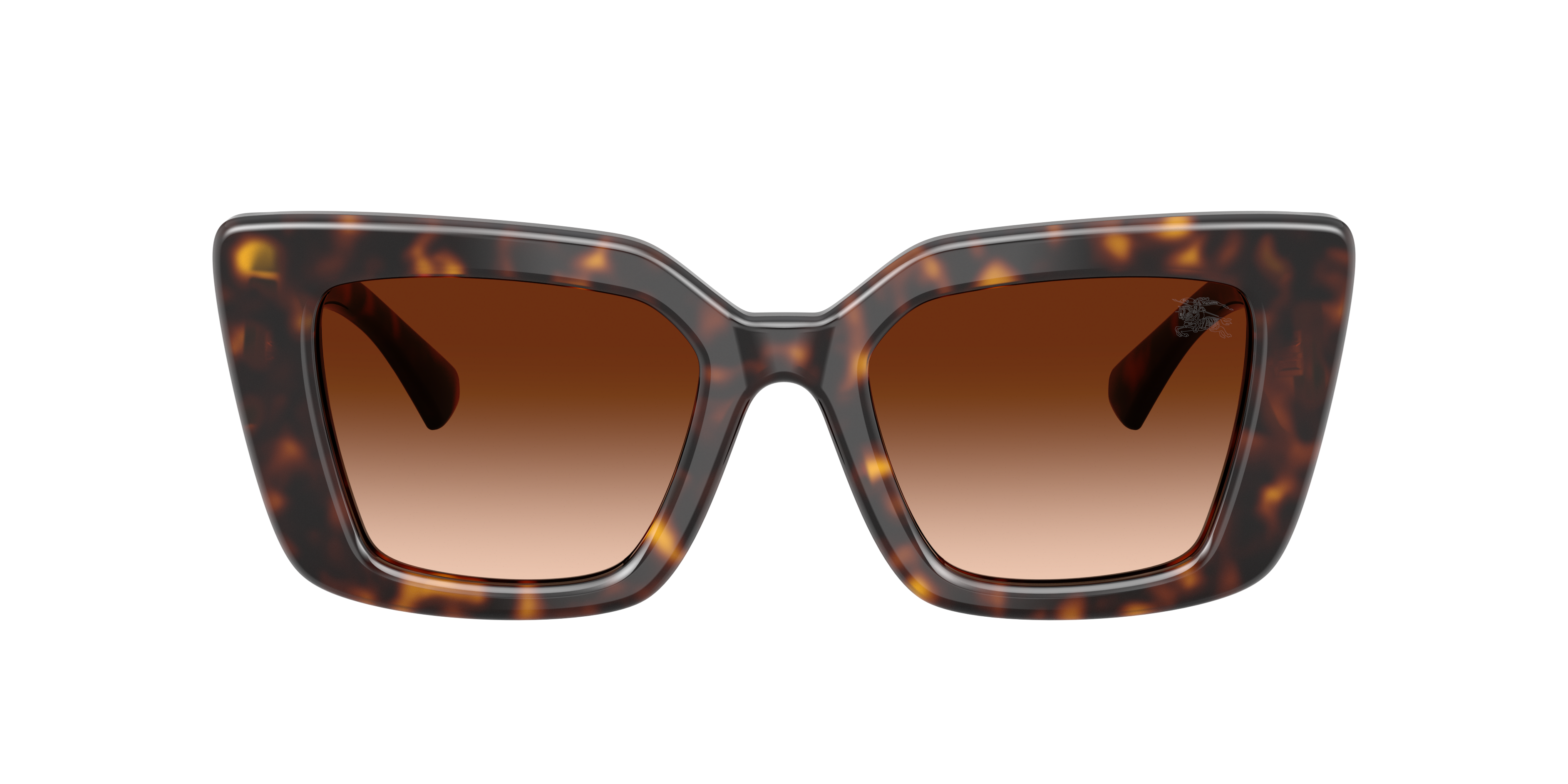 Burberry Geometric Frame Sunglasses In Black