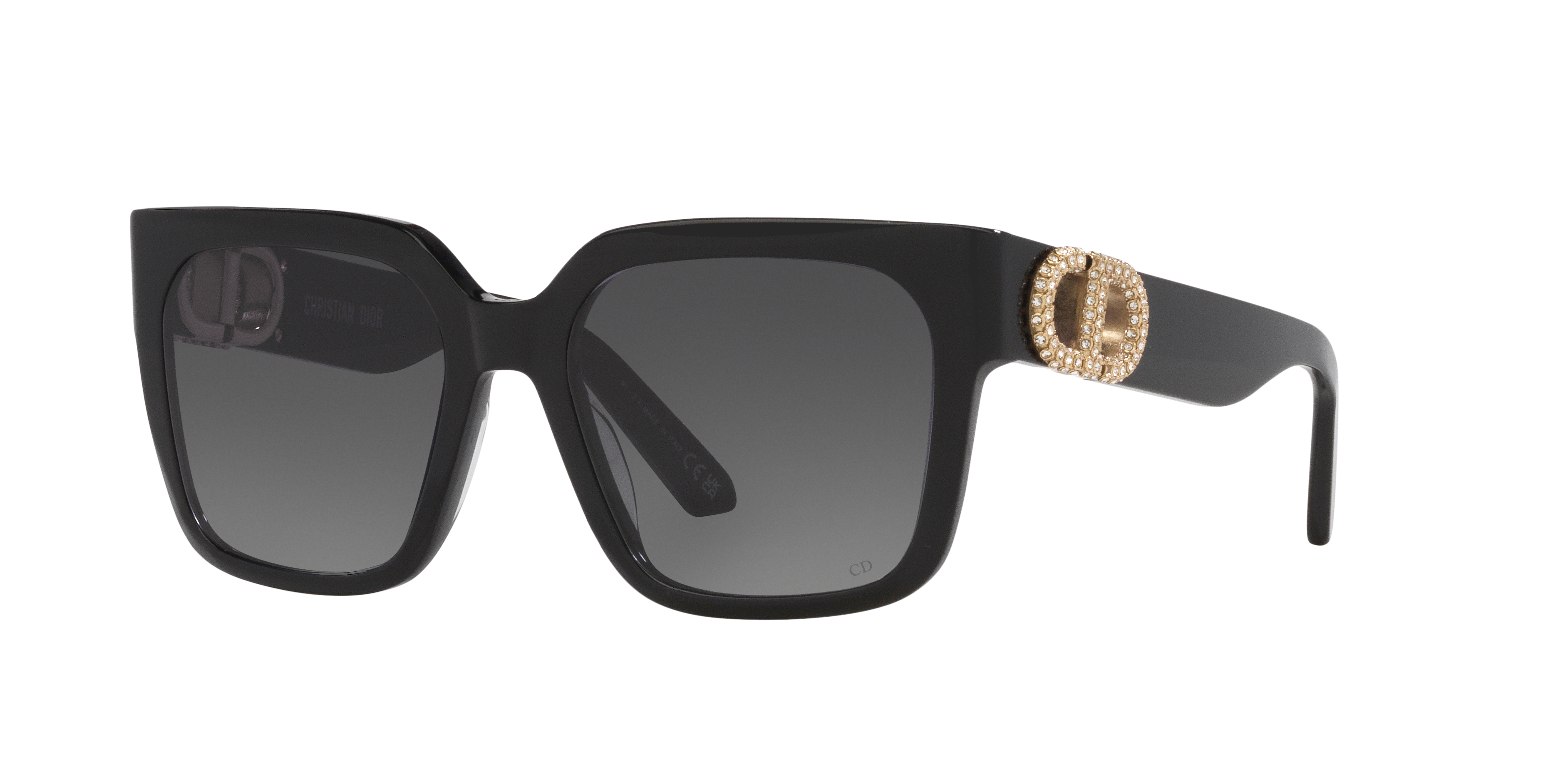 30Montaigne S10F Black Square Sunglasses | DIOR