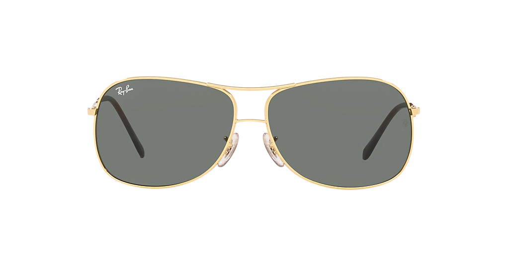 RAY-BAN RB3267 Gold - Men Sunglasses, G-15 Green Lens