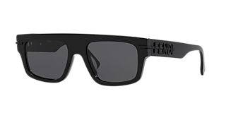 Fendi FE40078I XS (51 - 20) with Blue lenses and Black frame
