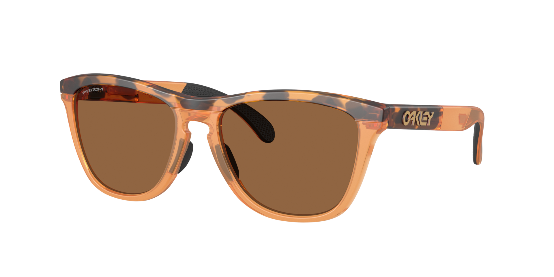 Oakley Unisex Sunglass OO9503A Frogskins™ Range XL (Low Bridge Fit) -  Frame color: Matte Tortoise Transparent Ginger, Lens color: Prizm Bronze