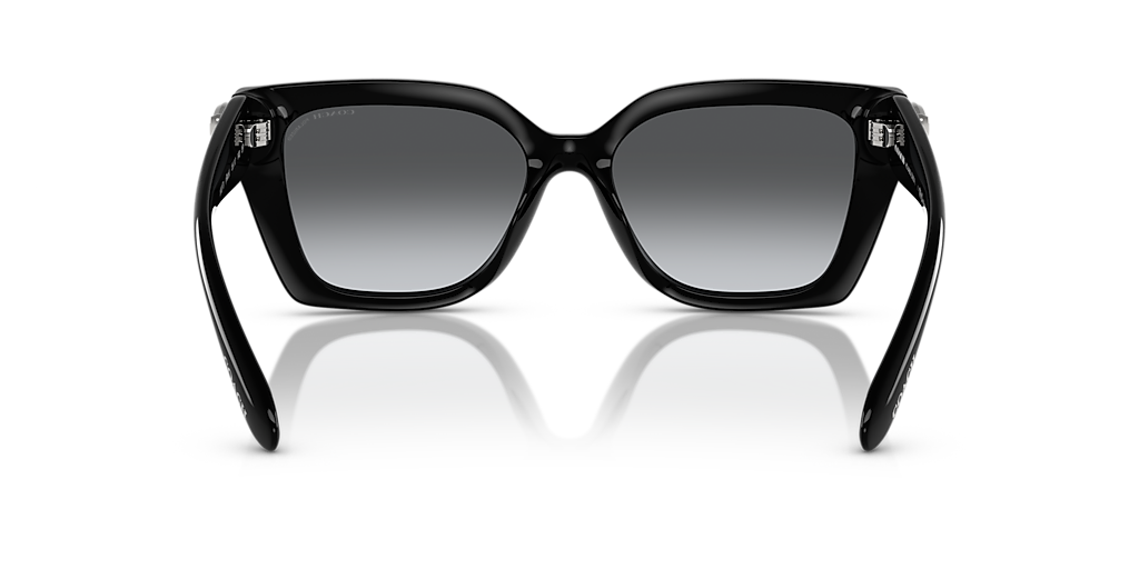 COACH HC8408U CW195 Black - Women Luxury Sunglasses, Grey Gradient Polar Lens