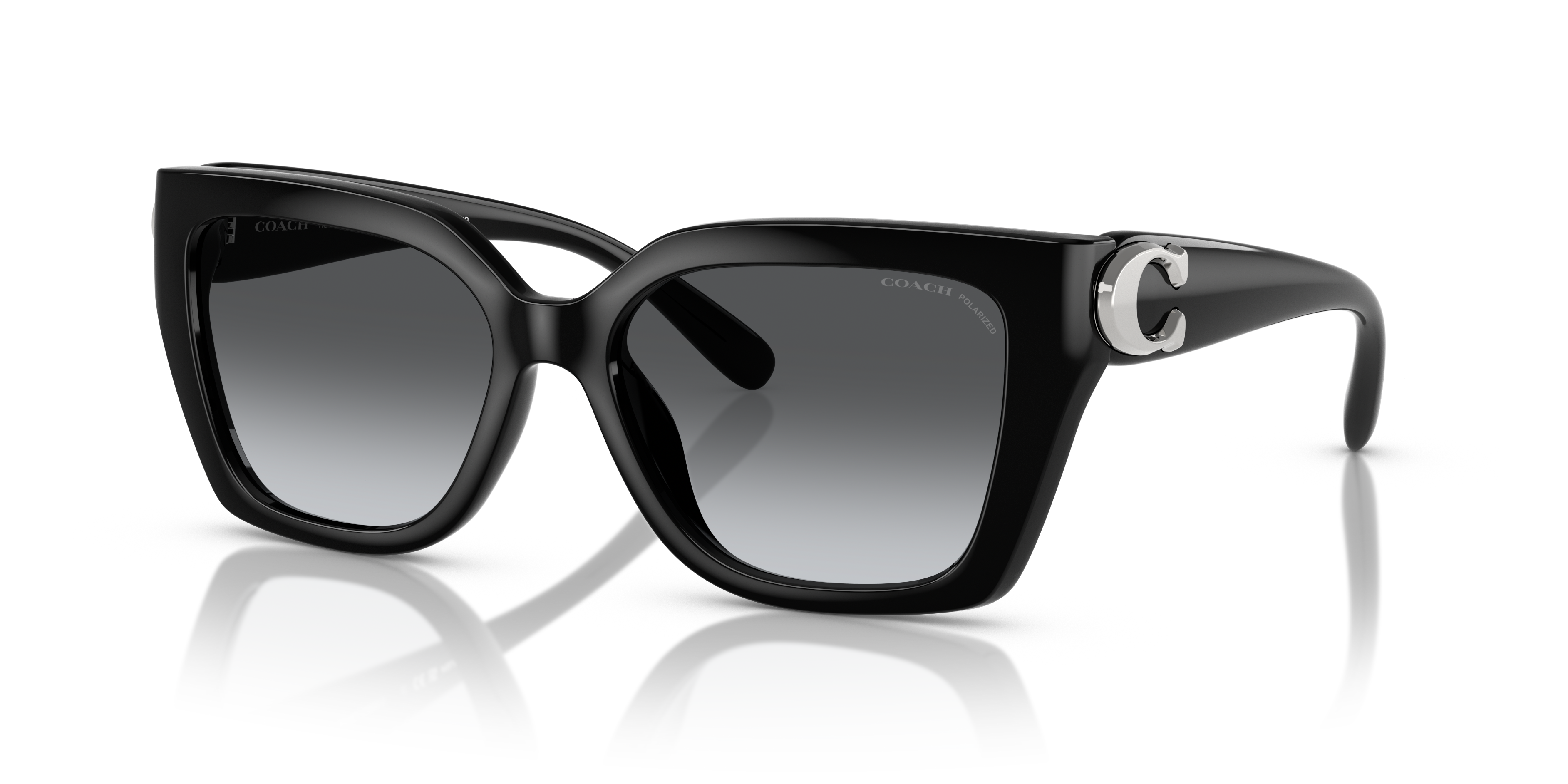 Coach HC8408U CW195 M (55 - 17) with Grey lenses and Black
