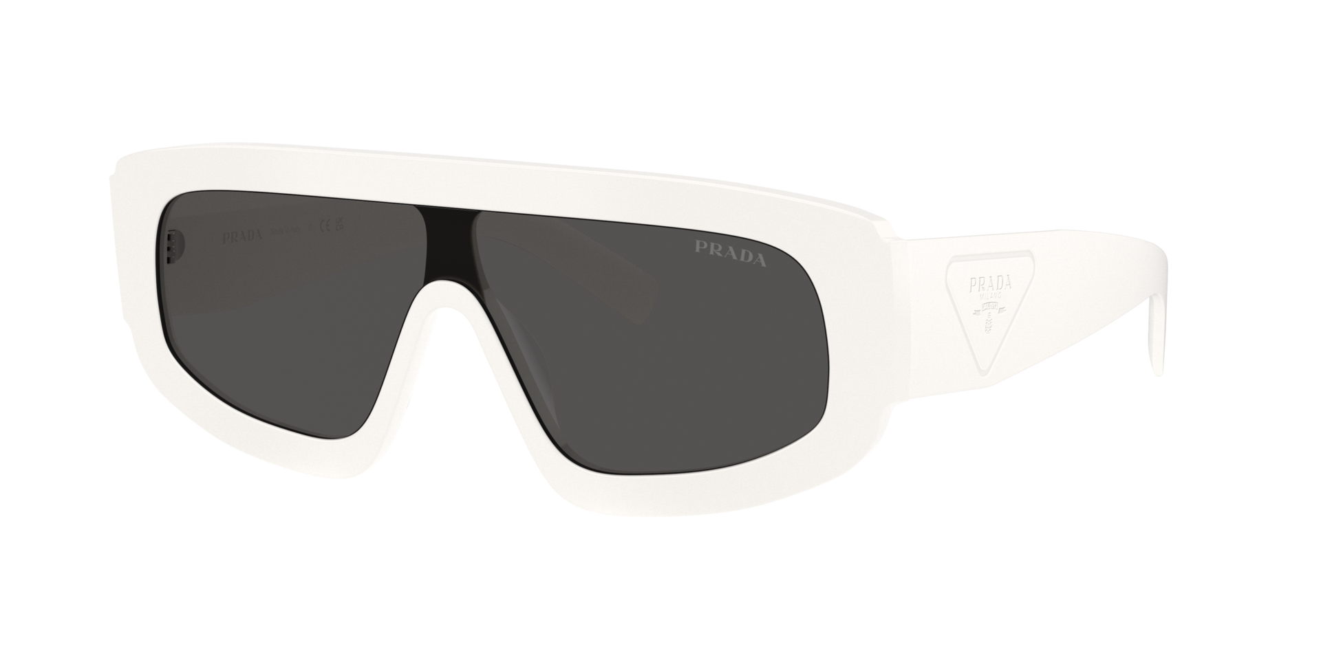 Prada Man Sunglass PR D10S -  Frame color: Talc, Lens color: Dark Grey