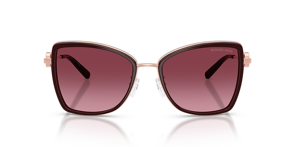 Michael Kors ハタフライフレムサンクラス 0MK1067B 11088H Michael Kors MK1067B Corsica XL (55 - 18) with Red lenses