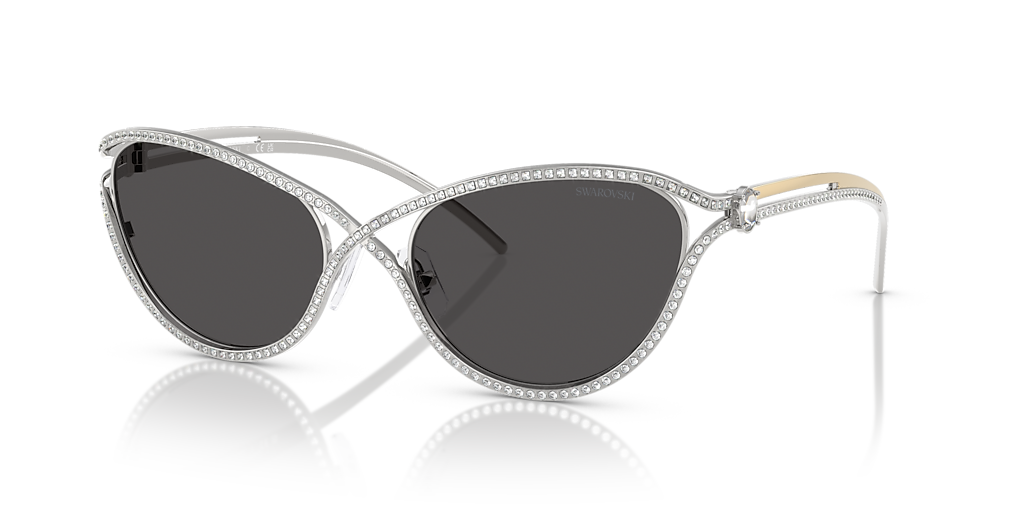 Swarovski SK7025 XXL (58 - 20) with Grey lenses and Silver frame