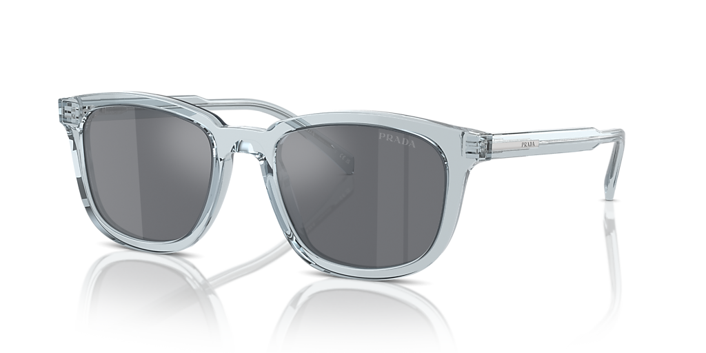Prada PR A21S M (53 - 20) with Grey lenses and Blue frame
