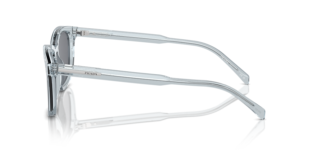 Prada PR A21S M (53 - 20) with Grey lenses and Transparent frame