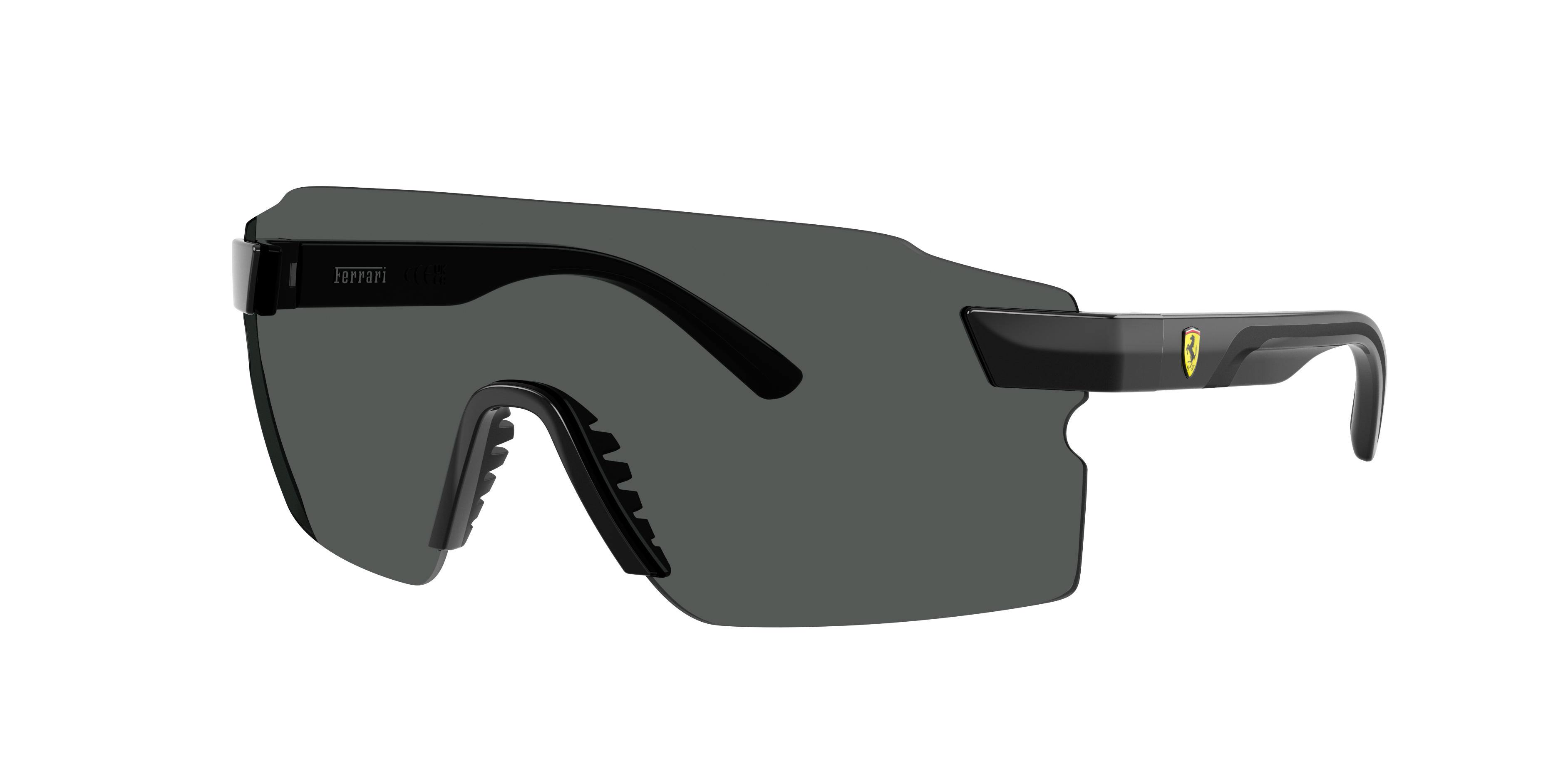 Scuderia Ferrari Man Sunglass FZ6024U -  Frame color: Shiny Black, Lens color: Polarized Dark Grey