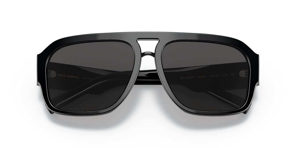 Dolce&Gabbana DG4403F L (58 - 16) with Grey lenses and Black