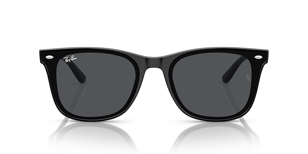 RAY-BAN RB4420 Black - Unisex Sunglasses, Dark Grey Lens