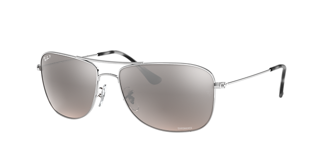 Ray-Ban RB3543 Chromance 59 Silver & Silver Polarized Sunglasses 
