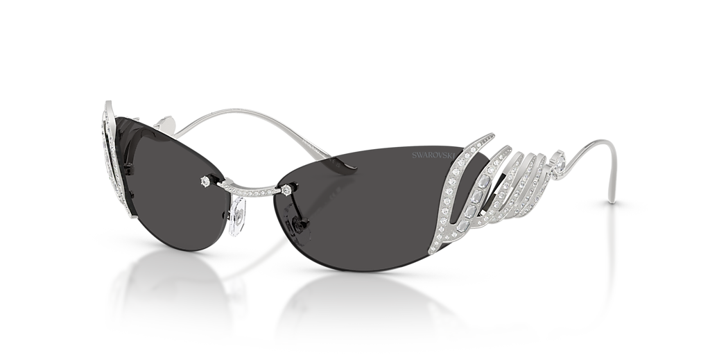 Swarovski SK7041 M (63 - 16) with Grey lenses and Silver frame