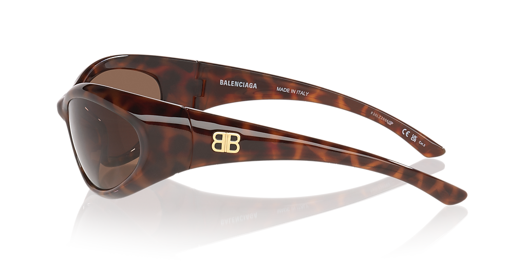 Balenciaga BB0384S XXL (70 - 19) with Brown lenses and Tortoise
